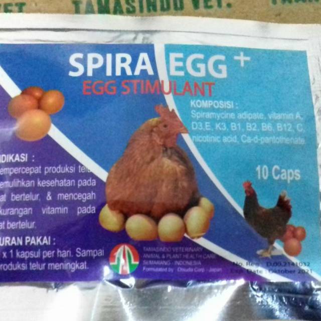 

Spira Egg Simulant Untuk Ayam Petelur 10caps