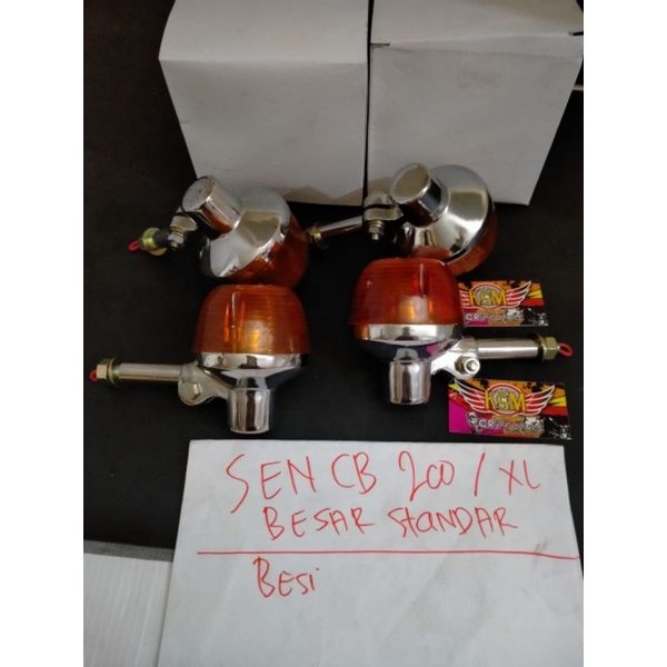 sein /riting CB200 4bj 1set model ORI /lampu riting cb200 besi