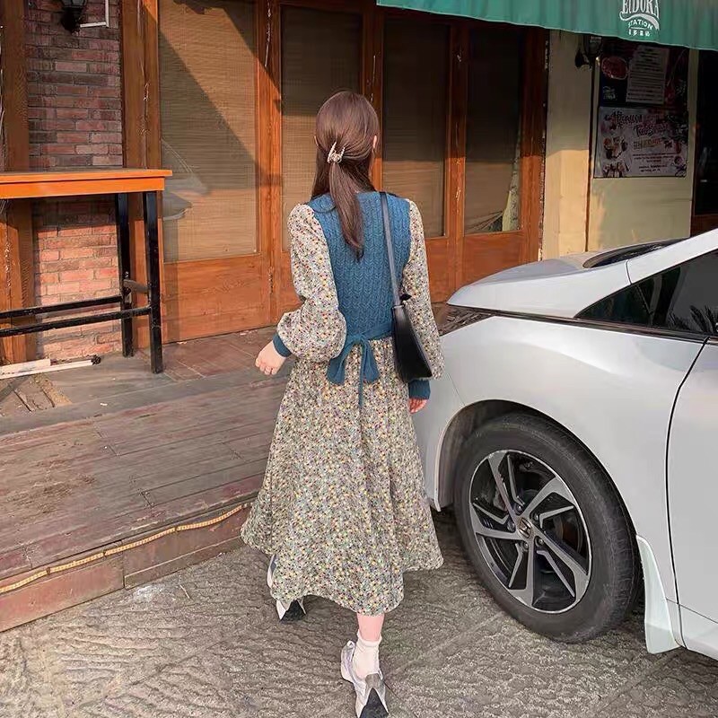 storedelune - Femme Floral Maxi Dress (Premium Import Quality)-5