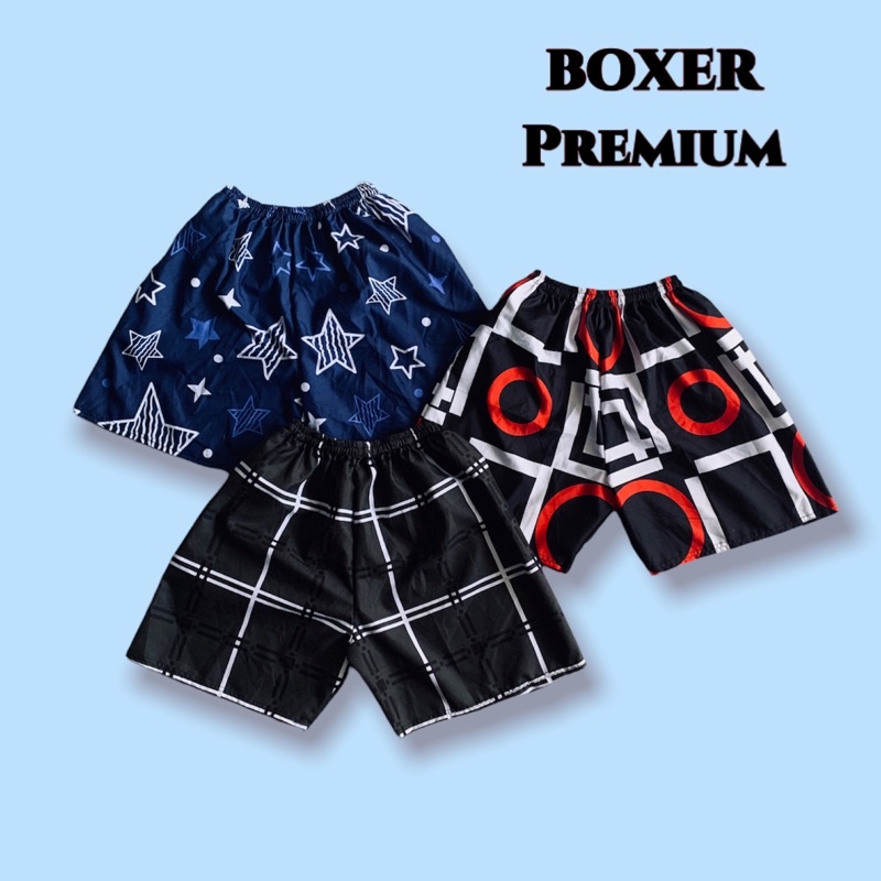 (AS) Boxer Pria / Celana boxer pria / Boxer motif / Celana pendek pria