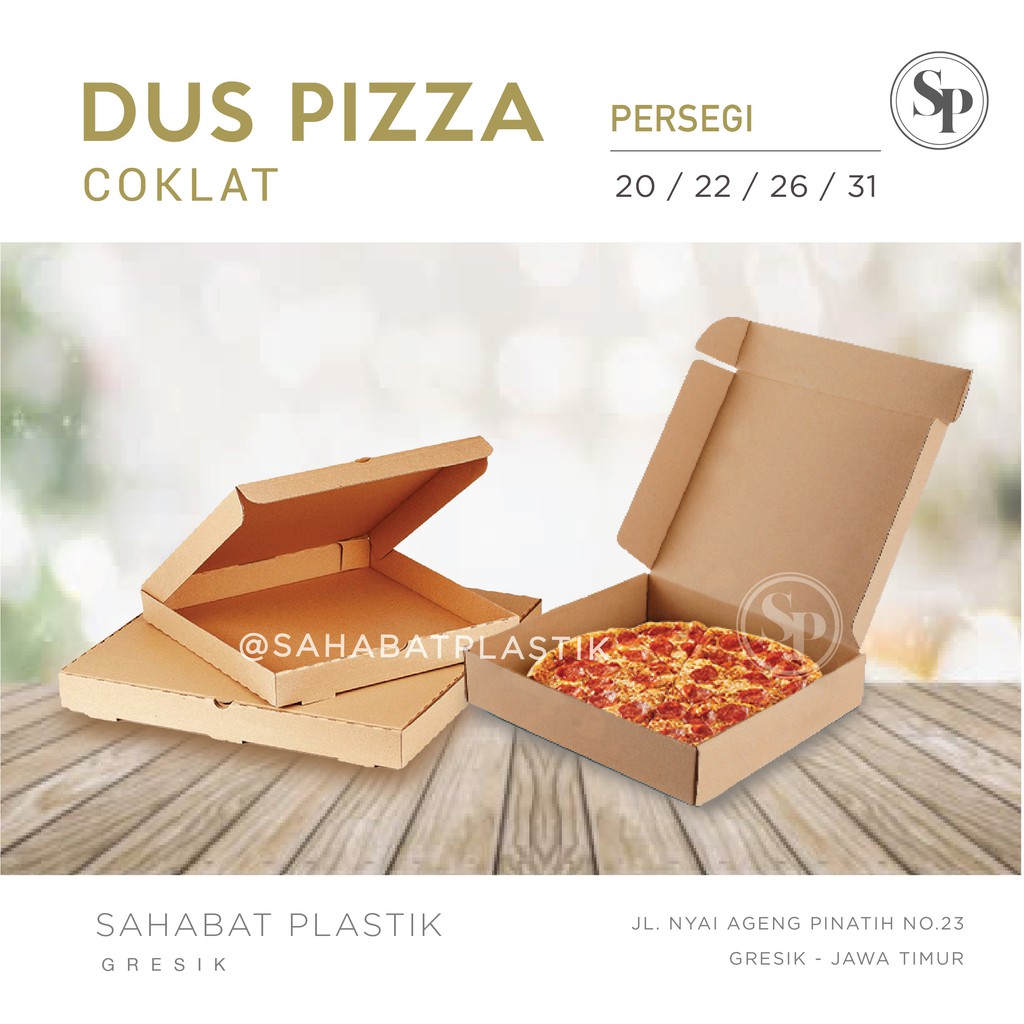 

10 PCS / DUS PIZZA TEBAL POLOS/ DUS COKLAT POLOS/ BOX TEBAL/ GIFT BOX/ KOTAK COKLAT