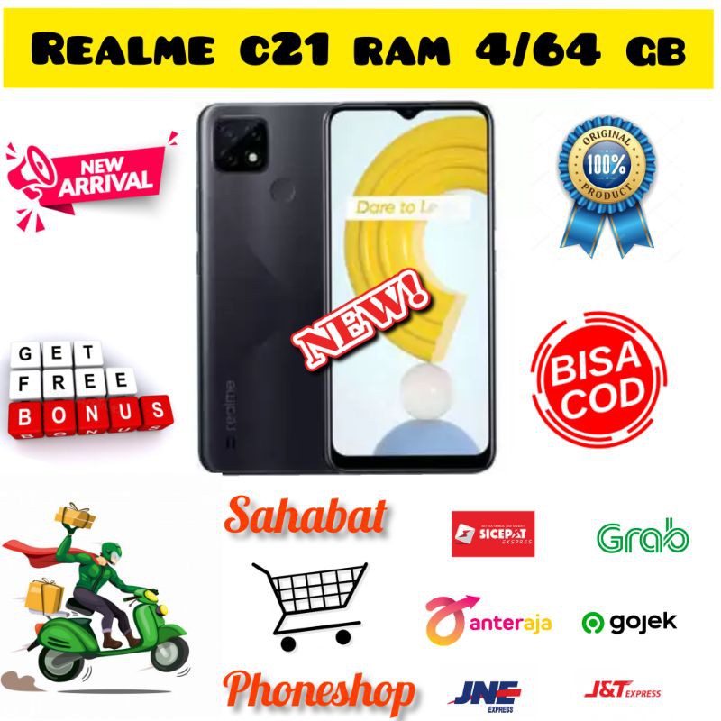 REALME C21 RAM 4/64 GB GARANSI RESMI