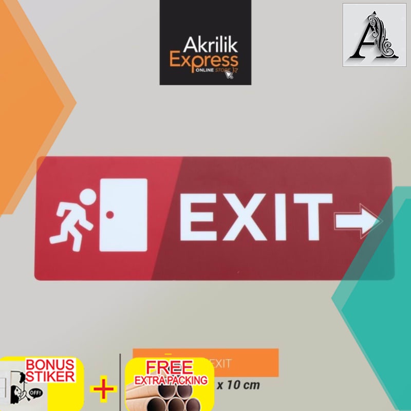 

Murah Sign exit / Exit sign / Sign akrilik