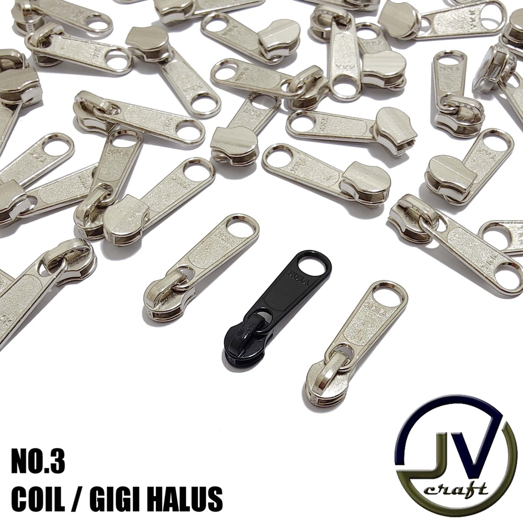 KEPALA RESLETING YKK / KEPALA RESLETING COIL GIGI HALUS NOMOR 3