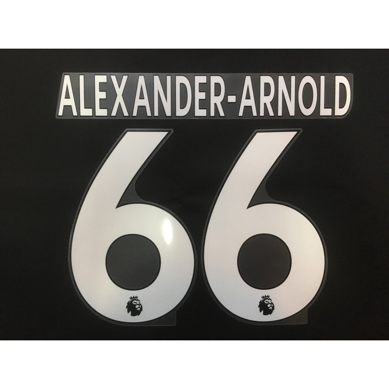 Nameset Original White Alexander-Arnold EPL Liverpool Avery Dennison