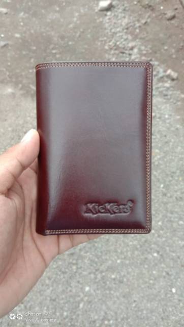 DOMPET KULIT ASLI PRIA  3/4 EMBOS KICKERS (FULL KULIT LUAR DAN DALAM )