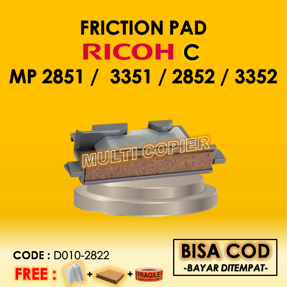 Friction Pad Paper Tray C Ricoh Mp 2851 3351 2852 3352