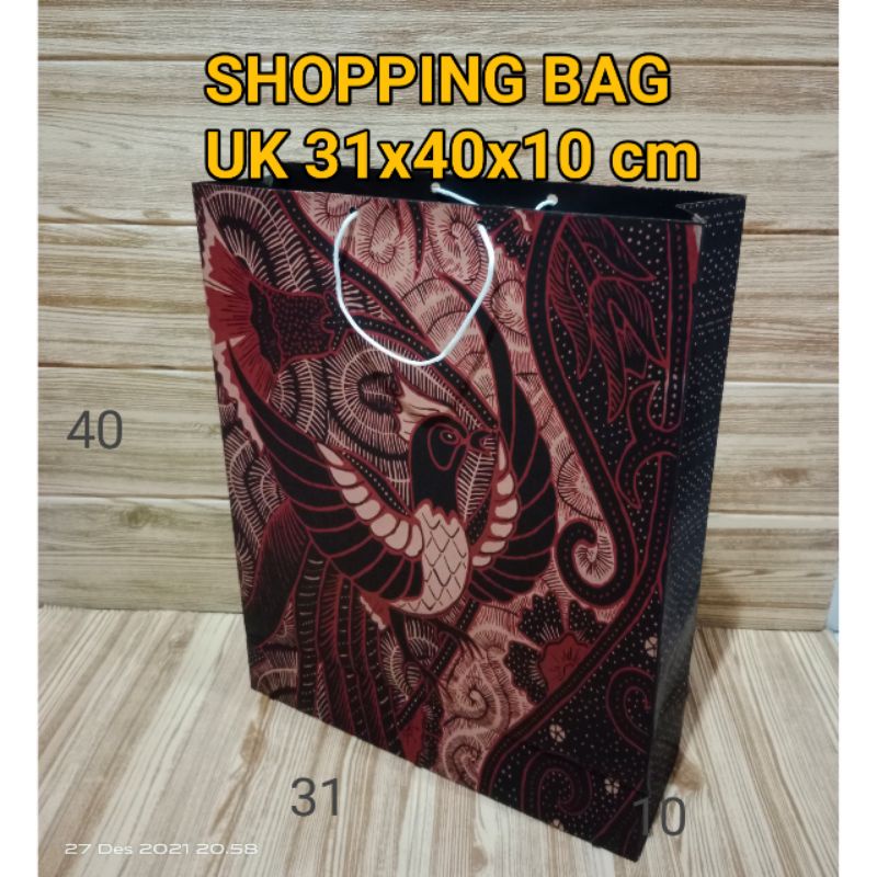 

Paper bag / shopping bag batik uk 31x40x10 cm