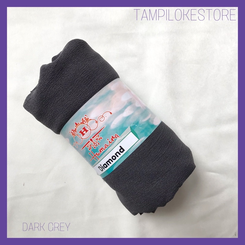 JILBAB PASHMINA SABYAN DIAMOND ITALIANO HIJAB PREMIUM-DARK GREY