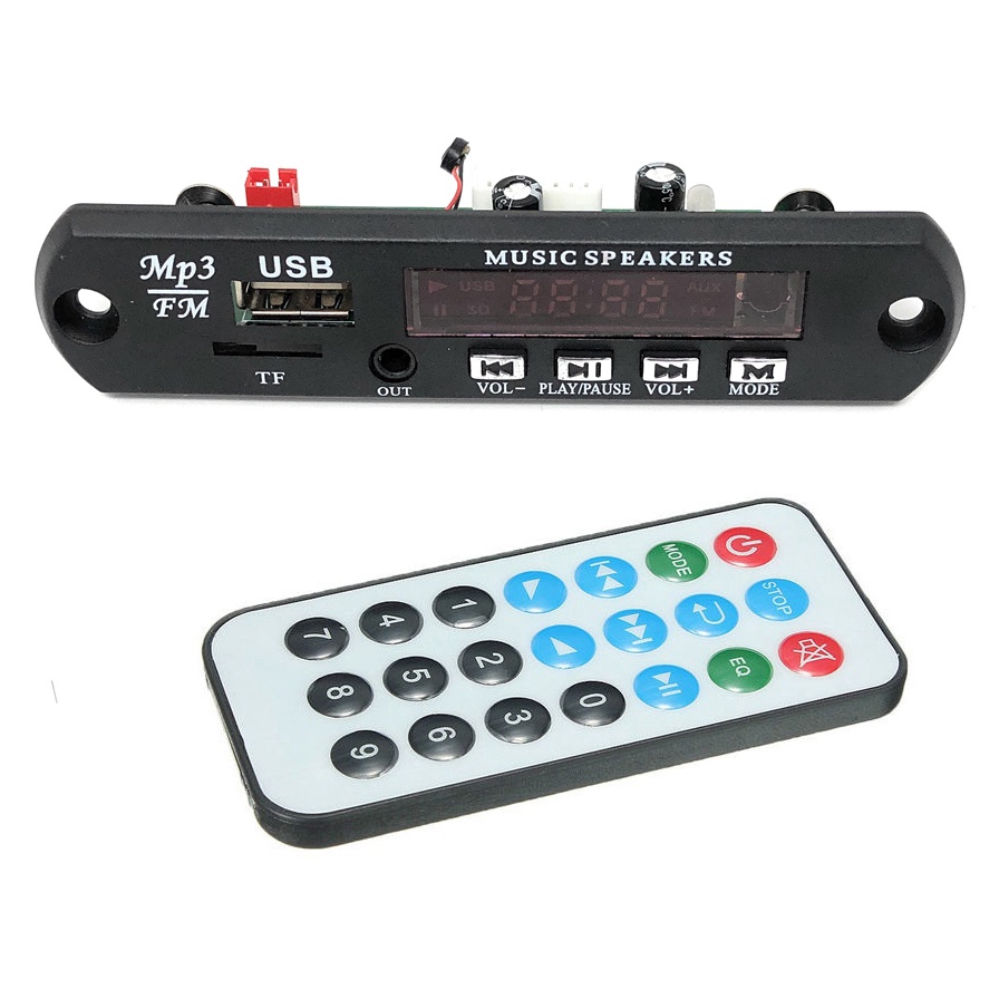 Modul Tape Bluetooth Audio MP3 Player Mobil dengan USB dan TF Card Slot Doktor Komputer