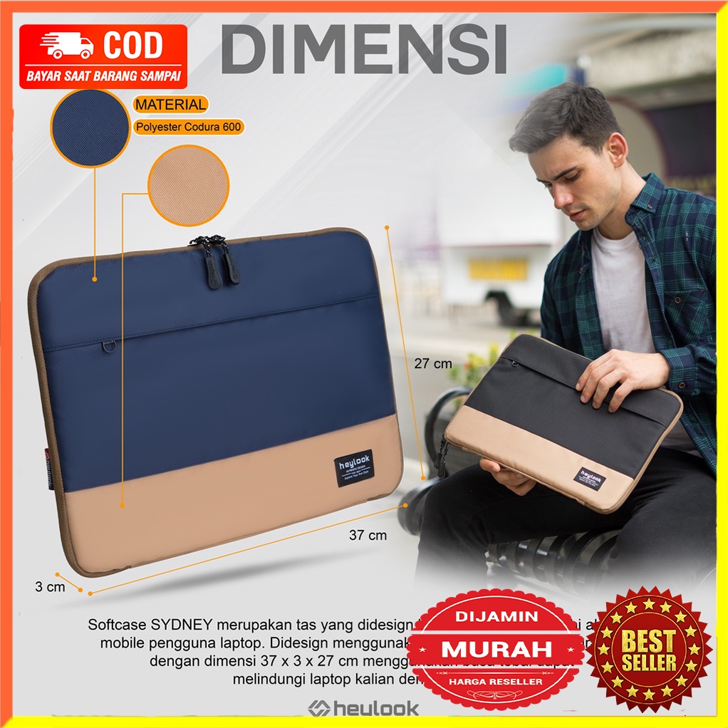 Tas Laptop Macbook New Air Pro Asus Acer Dell Lenovo HP Case Notebook Sleeve Cover Soft Case Laptop 