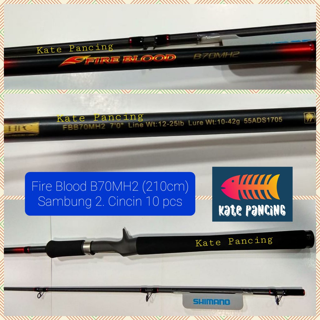 Joran Pancing Shimano Fire Blood B70MH2