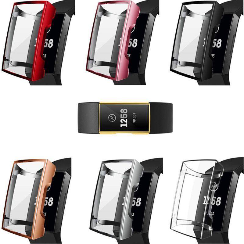 Case Pelindung Bahan Silikon Tpu Untuk Fitbit Charge 5 4 3 Band Charge5 Charge4 Charge3