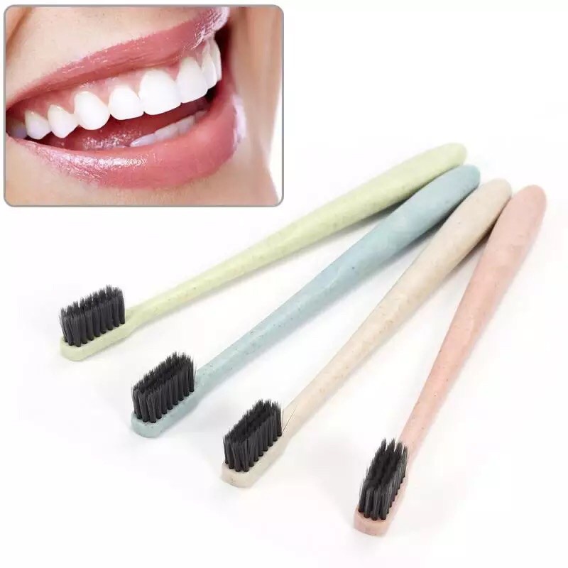 Sikat Gigi lembut sensitif pepsodent Toothbrush Bamboo Charcoal Travel Korea design minimalis