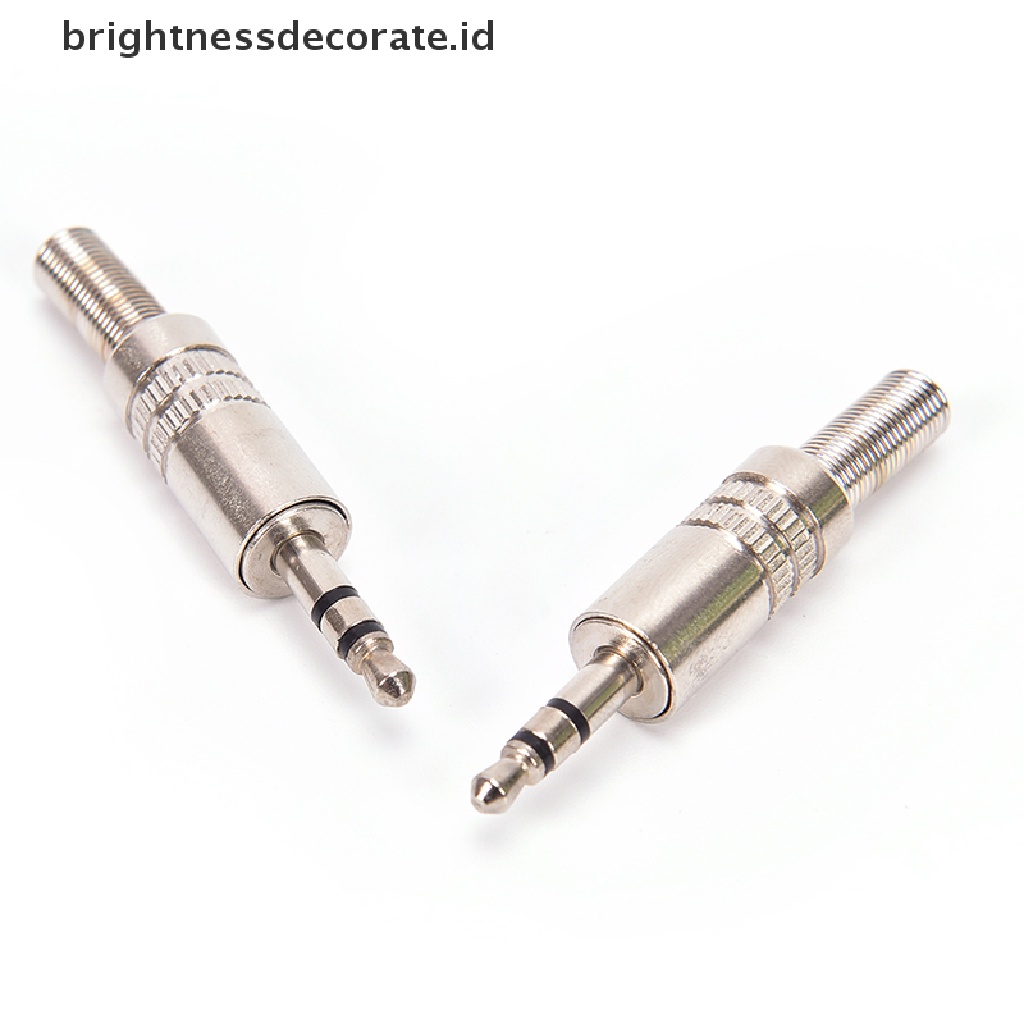 Konektor Male Plug Solder Headphone 3.5mm 3 Tiang Pengganti