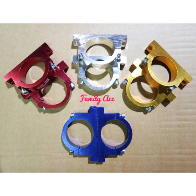Kleman Spakbor CNC Depan Spakbor Drag Universal Untuk Semua Jenis Motor