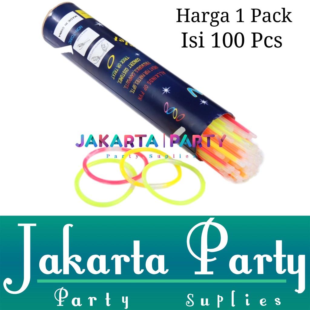 Glow Stick isi 100 Pcs / Stick Fosfor / Gelang Fosfor / Light Stick