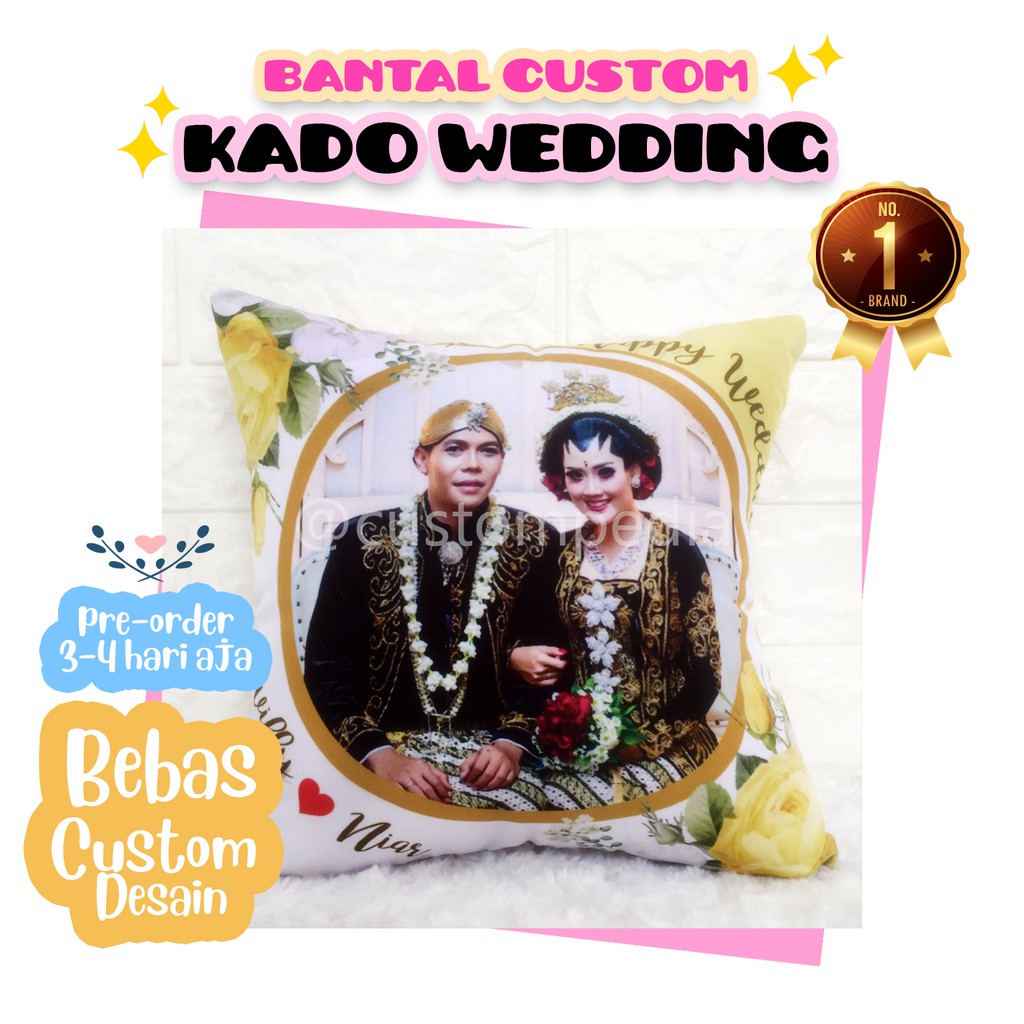BANTAL / KADO / HADIAH / CUSTOM FOTO UNIK LUCU LEHER SOFA ...