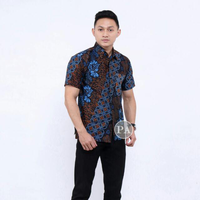 Size M L Xl Xxl Xxxl Bswart Batik Hrb026 Kenongo Hem Pendek Padi Pekalongan M L Xl Batik