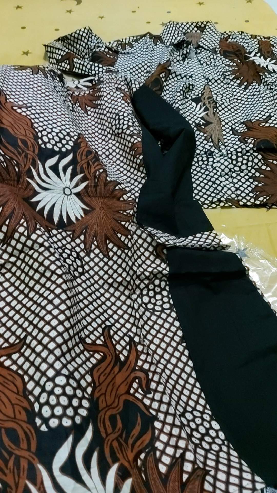Batik Couple Keluarga Sania Ruffle Ori Ndoro Jowi Dnt Pari Ngadek Emas