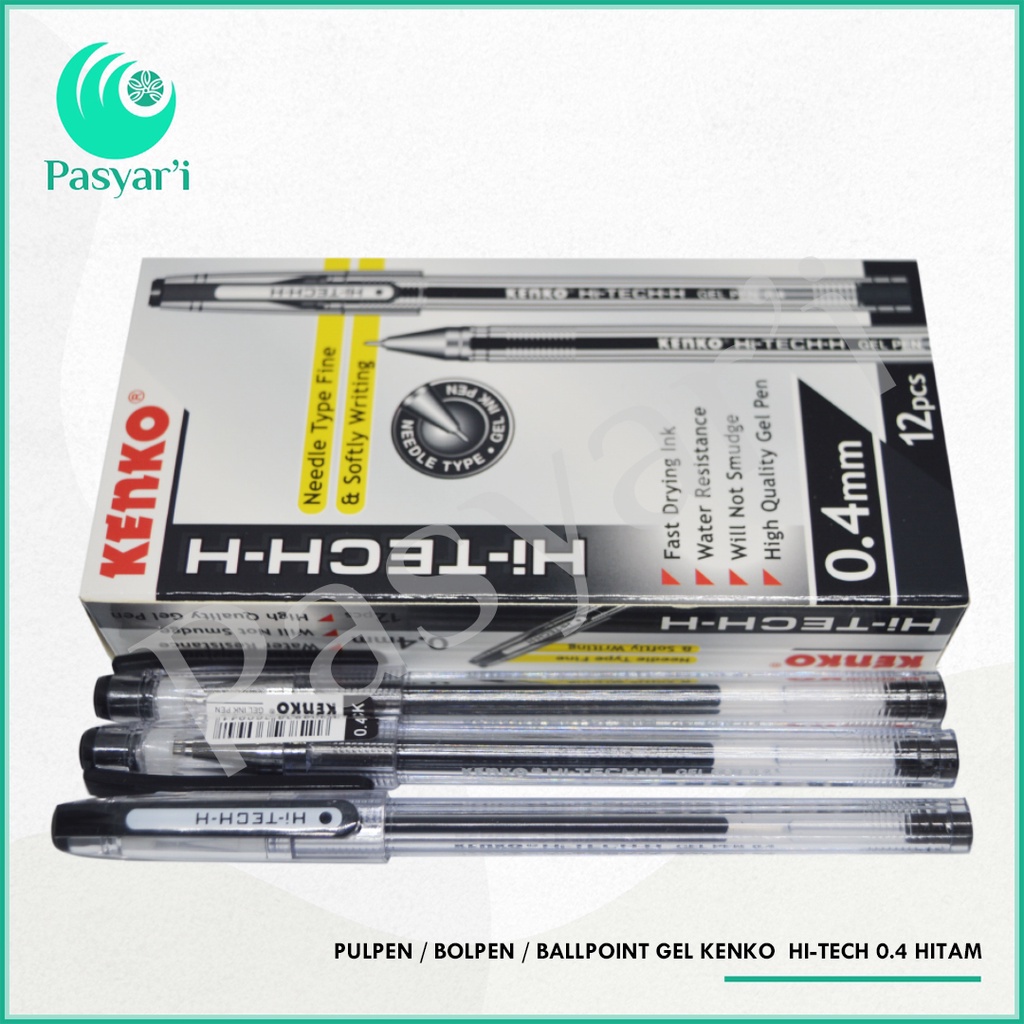 

Kenko Pulpen / Bolpen / Ballpoint Gel HI-TECH Hitam / Biru
