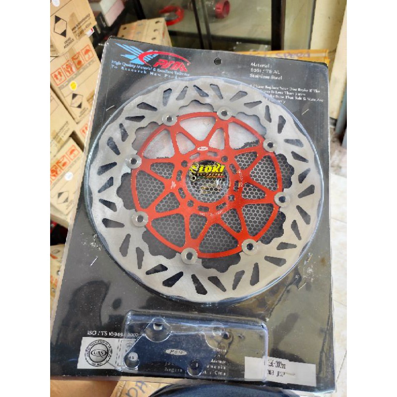 Disc Brake Cakram Piringan PSM Titanium Kembang 300 mm Floating Jupiter Fizr F1zr Rxking Mxking not Moto1 TDR-PSM JupZ titan-Ornge