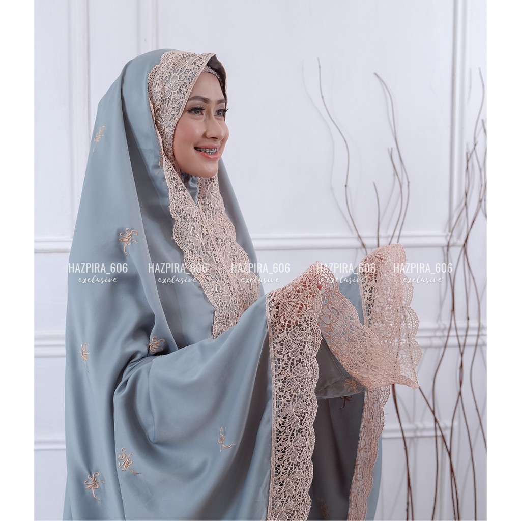 Mukena Dewasa Mewah Bordir Syahrini SYR Velvet Jumbo