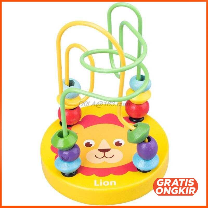 Mainan Anak Maze Roller Coaster Puzzle Children Toy F696