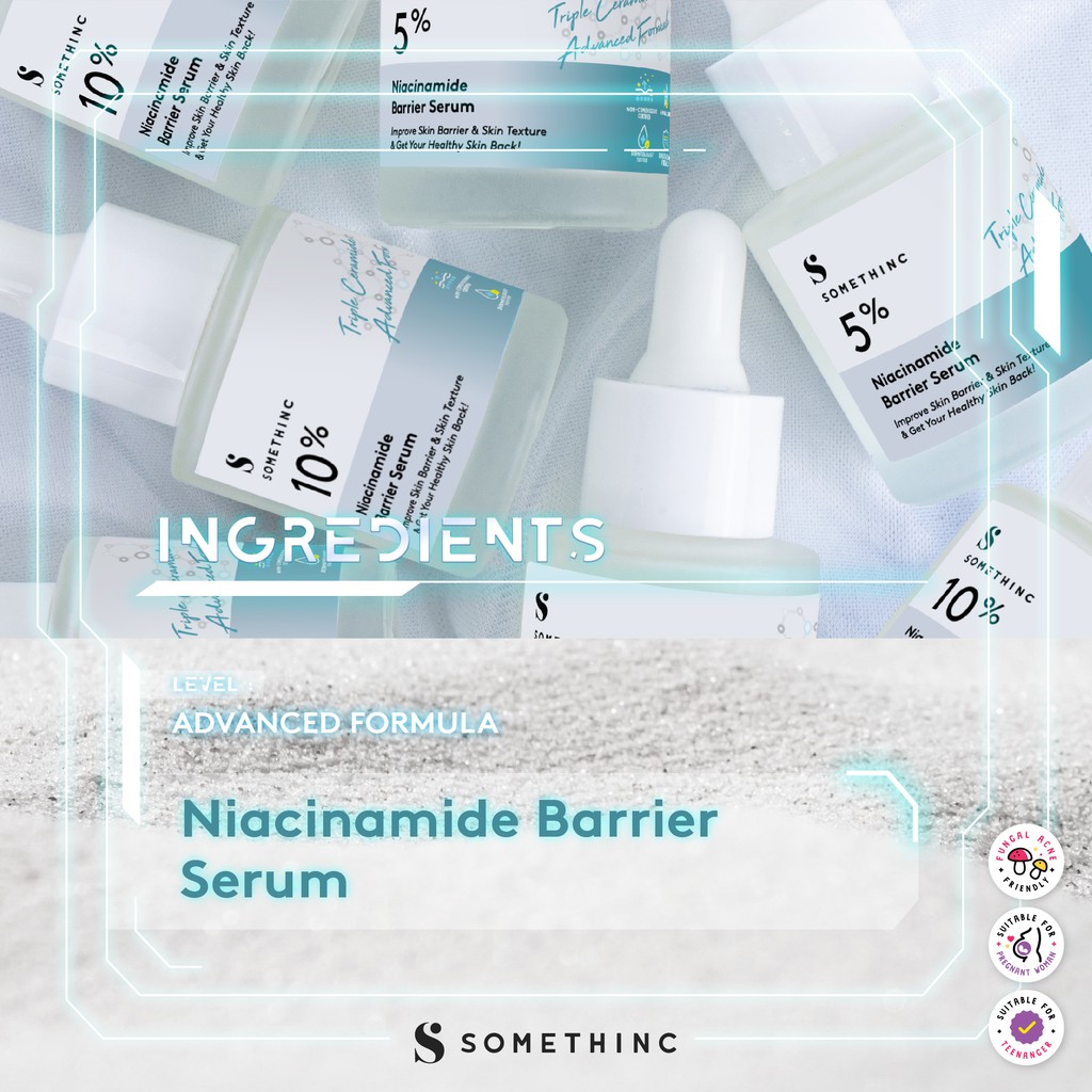 [PROMO SPESIAL] BPOM SOMETHINC 5% NIACINAMIDE BARRIER SERUM WAJAH SENSITIF 20ml 40ml 100% ORIGINAL