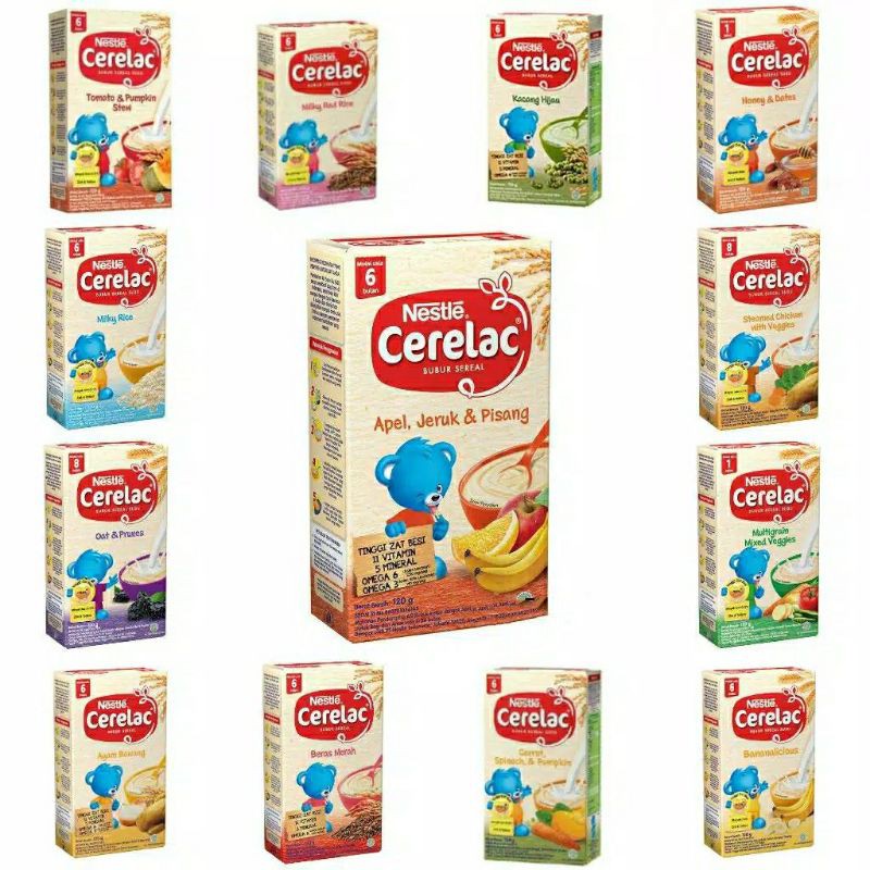 NESTLE CERELAC BUBUR BAYI 120 GR / Bubur Bayi 6+