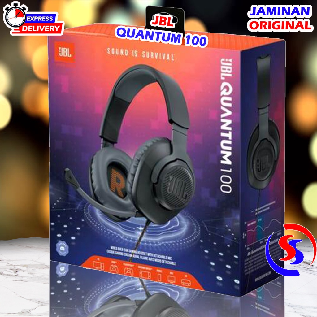 HEADSET GAMING JBL QUANTUM 100 GARANSI RESMI