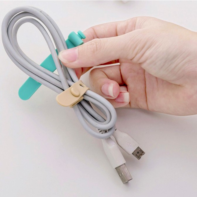 OVERFLOWS.ID Pengikat Kabel Warna Headphone Charger Earphone Cable Manager Multifungsi