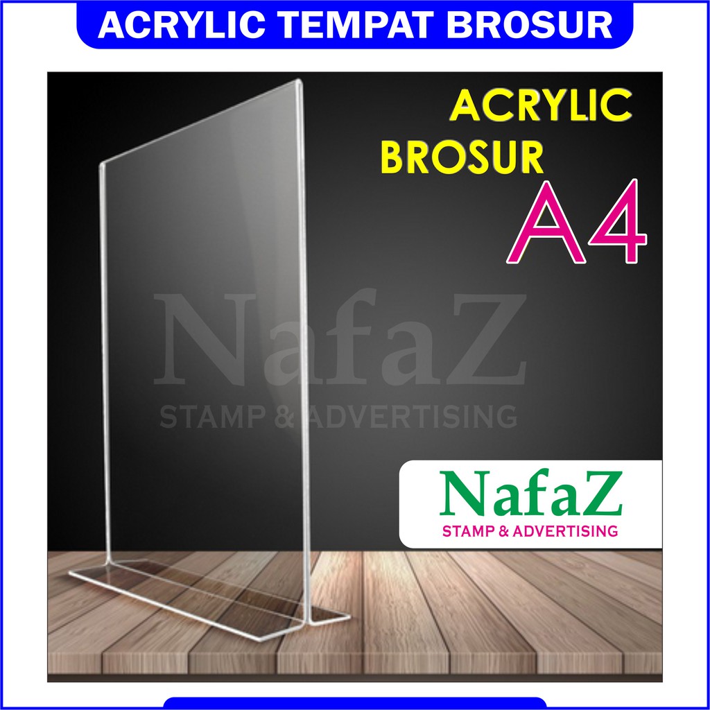 

acrylic tent holder / akrilik tent card A4 A5 A6 tempat brosur Meja