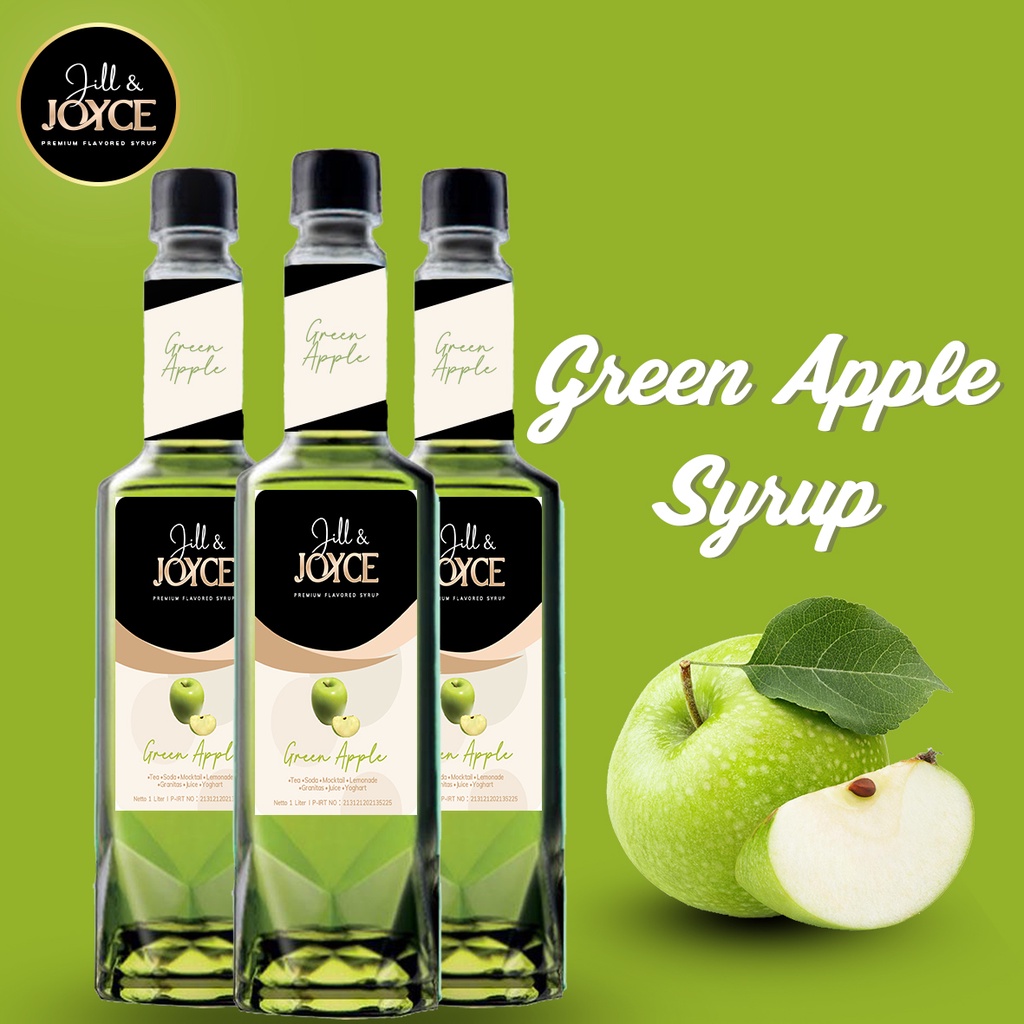 

JILL & JOYCE Green Apple Syrup 1 Liter