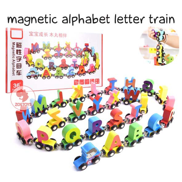 Zoetoys Magnetic Alphabet Numbers Letter Train | Mainan Kereta Huruf Angka | Mainan Edukasi Anak | Cari Kado | Cari Kado Natal