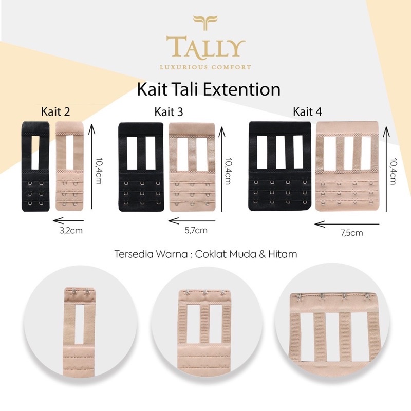 TALLY KAIT TALI BH EXTENTION | SAMBUNGAN | KAIT 2 3 DAN 4