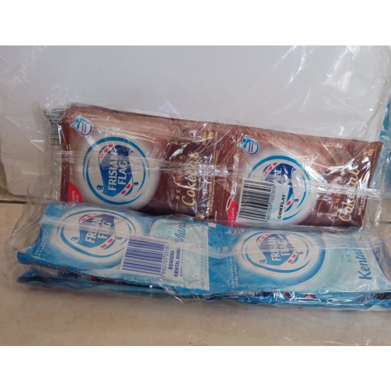 

SUSU FRISIAN FLAG KEMASAN SASCHET ( 1 renceng isi 6pcs 40gram )