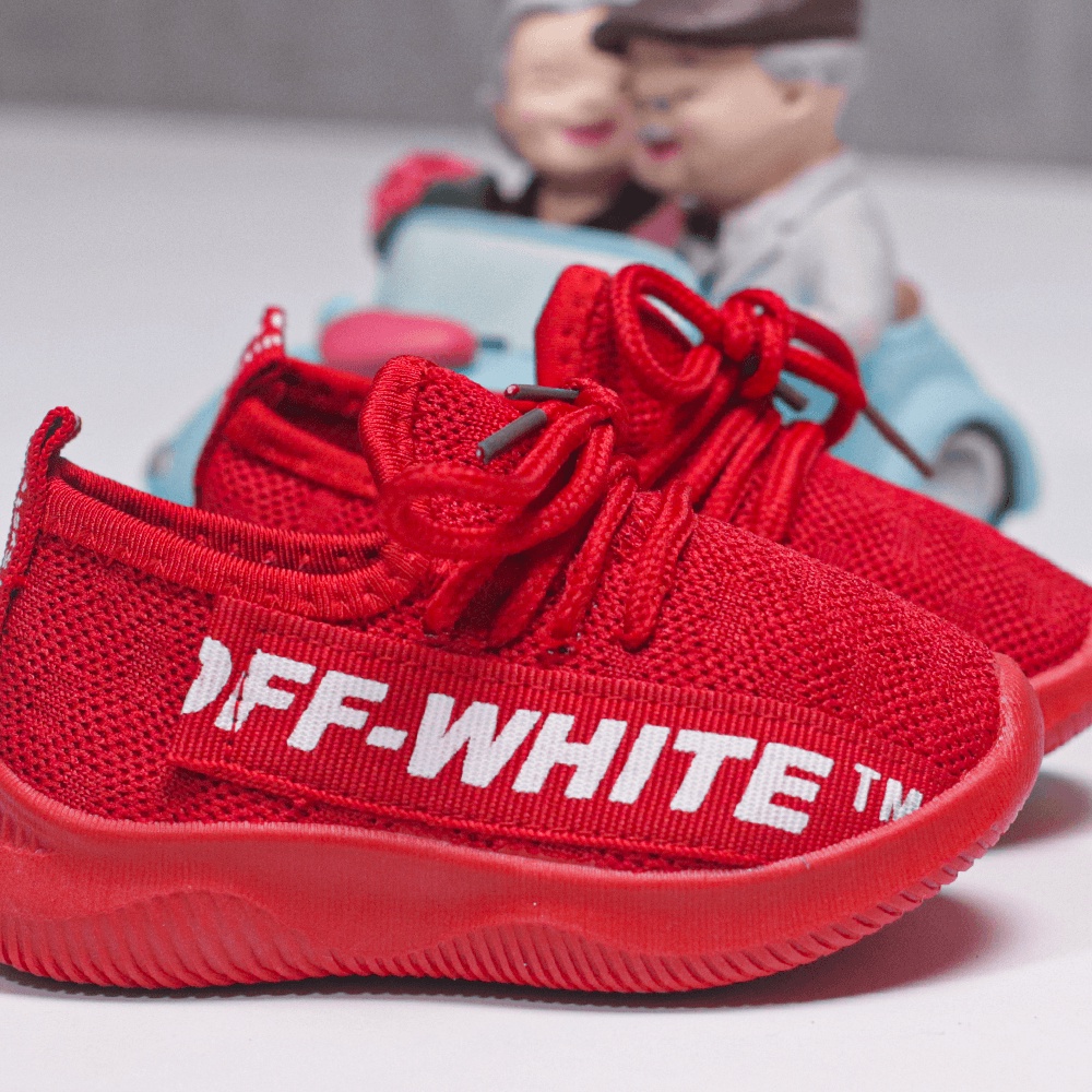 SEPATU ANAK import MODEL OFF WHITE SNEAKERS NYAMAN DIPAKAI