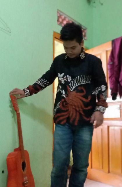 Bswart Batik Hrb026 Kenongo Hem Pendek Padi Pekalongan M L Xl Batik Pria Murah Modern Grosir