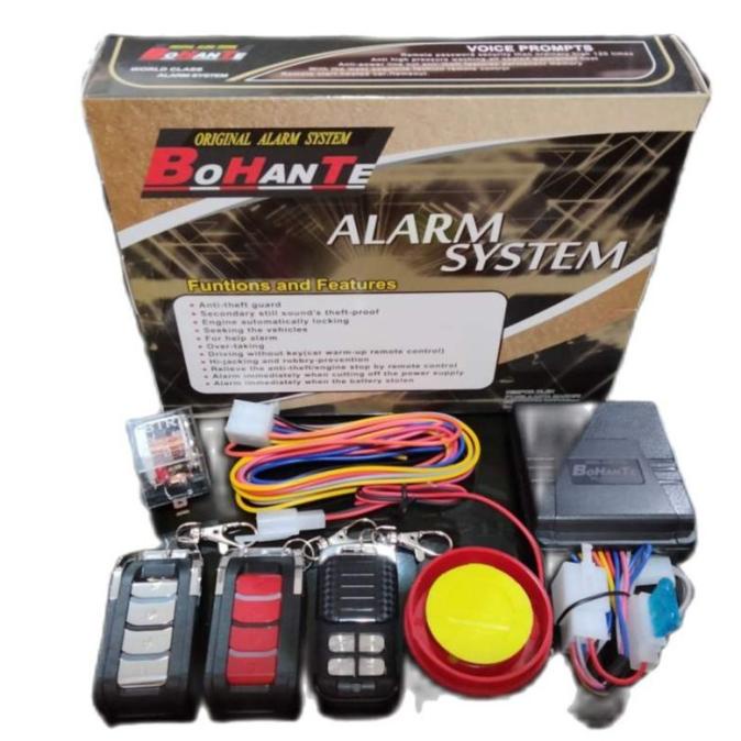 ALARM BOHANTE BHT GOLD B-008 REMOTE MOTOR STARTER SILENT MODE INJEKSI