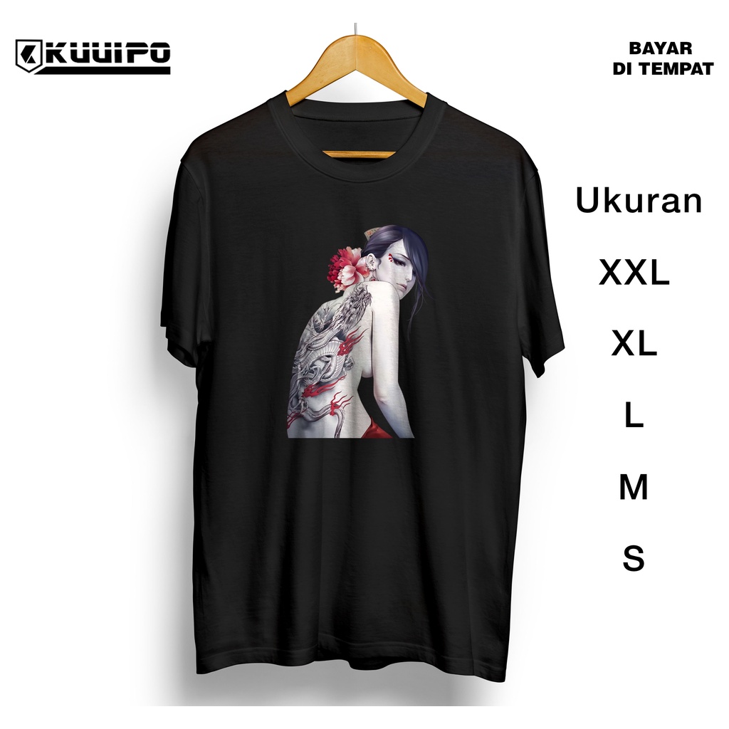Baju kaos Distro Jepang Samurai Cewek DTF