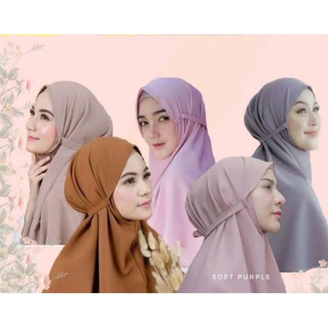 Khimar Tali Nayaka / Jilbab instan tali / Bergo Instan