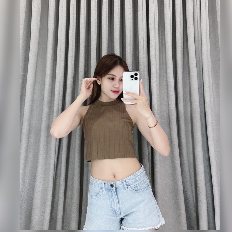 Crop tanktop korea halter 035 | Crop top korea halter