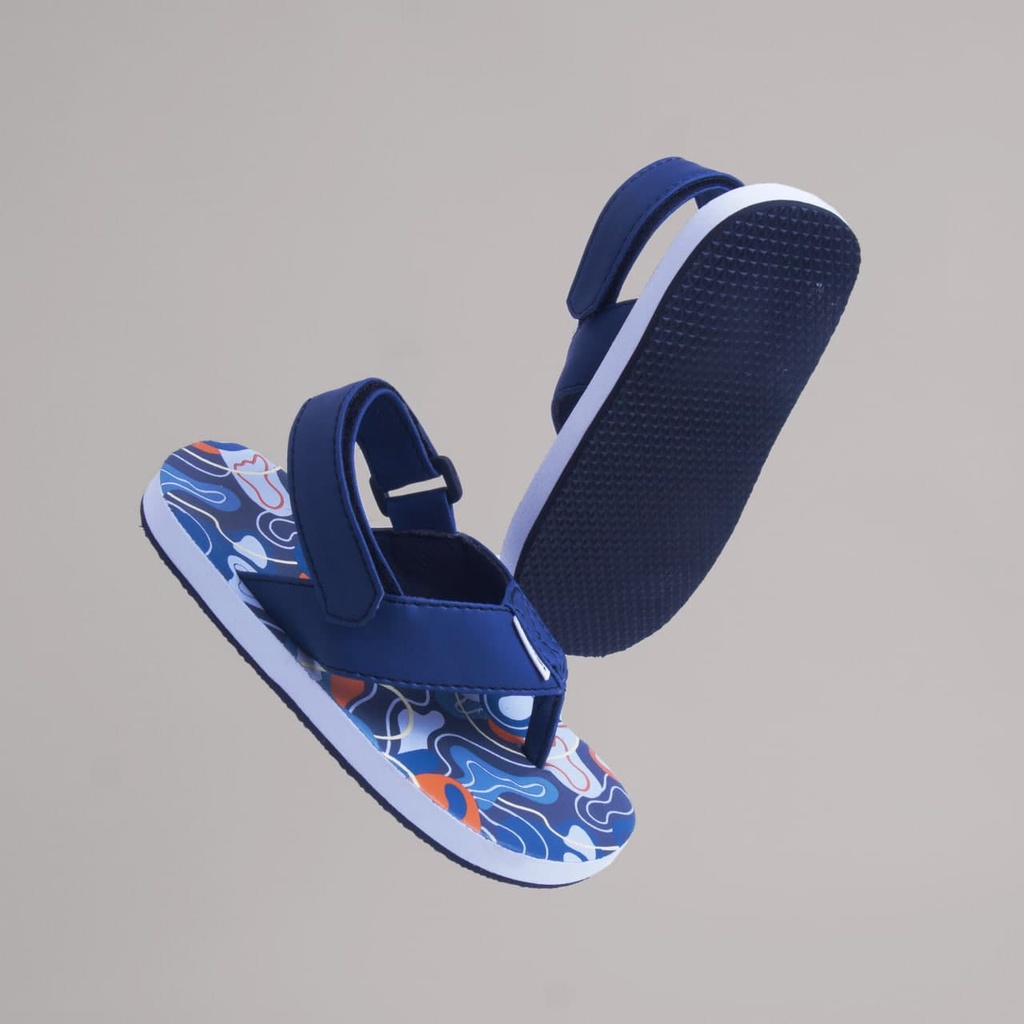 CANDYPOPS Sandal Jepit Anak Aalto Navy Pink Black Usia Balita 1 - 5 Tahun