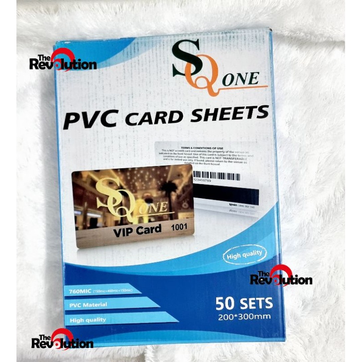 SQ ONE PVC ID CARD WHITE 0,76 50SET BAHAN ID CARD