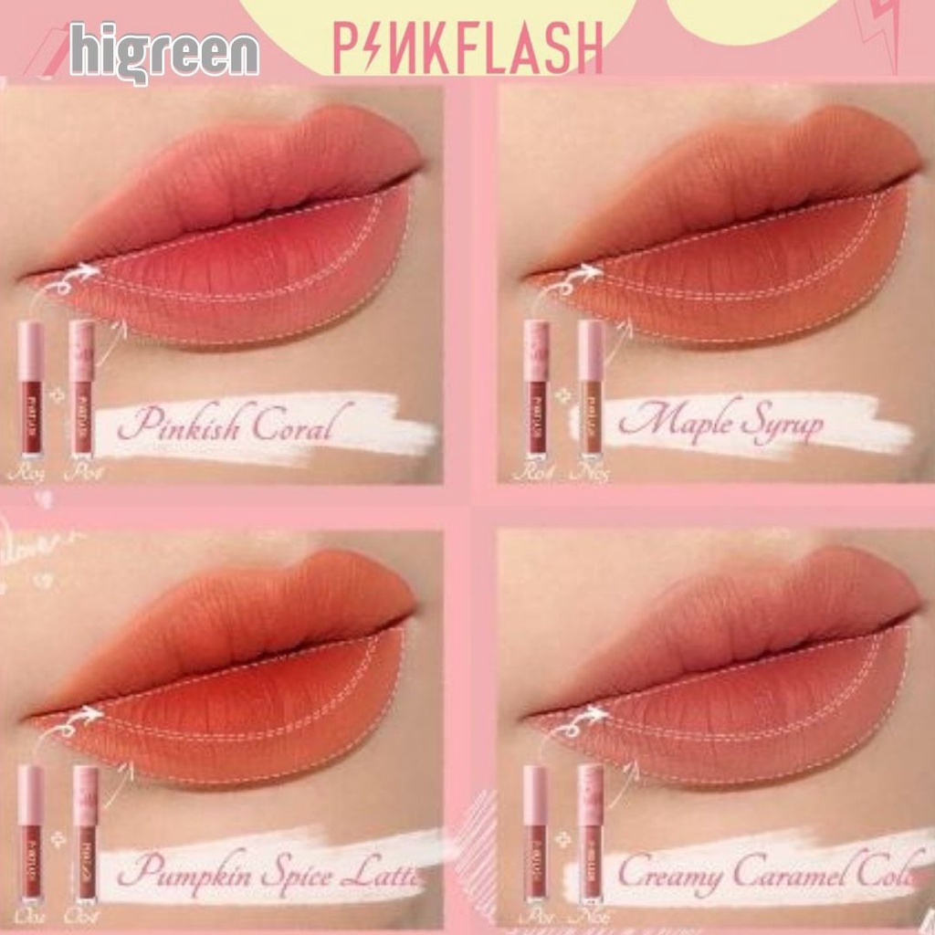 PINKFLASH LIPSTIK MATTE ORIGINAL SINGLE DAN OMBRE