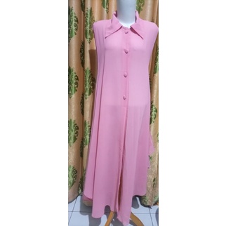 long outer pink / dress sifon