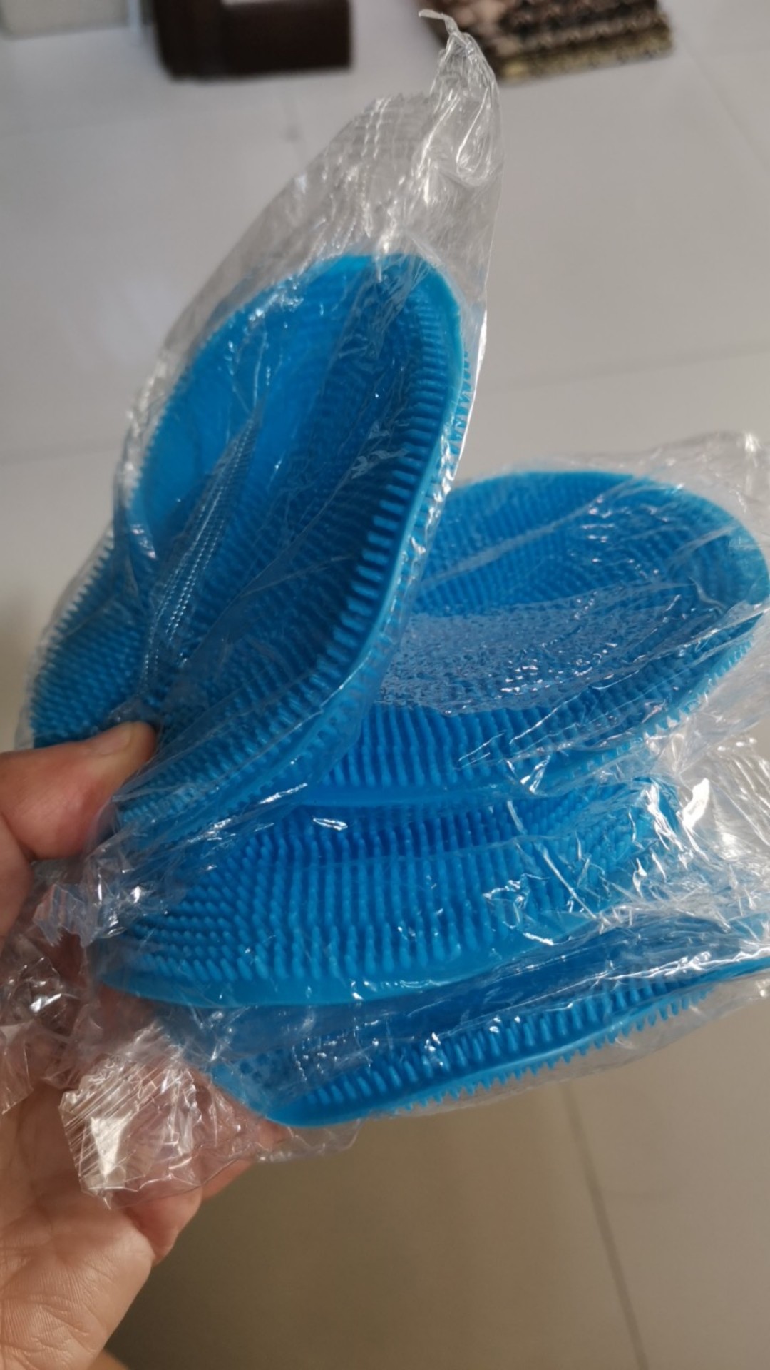 Spon Silikon Alat Pencuci Piring Wajan Teflon Panci Masak Spons Cuci Anti Kuman Kebersihan Bersih