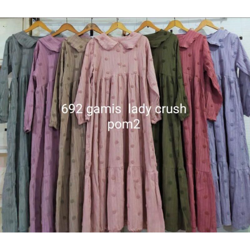GAMIS SERAT KAYU POMPOM BUSUI FRIENDLY KEKINIAN / GAMIS SERAT KAYU / GAMIS POMPOM