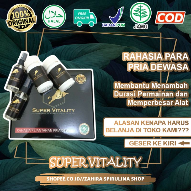 SUPER VITALITY ORIGINAL ASLI STAMINA PRIA DEWASA | PAKET COBRA